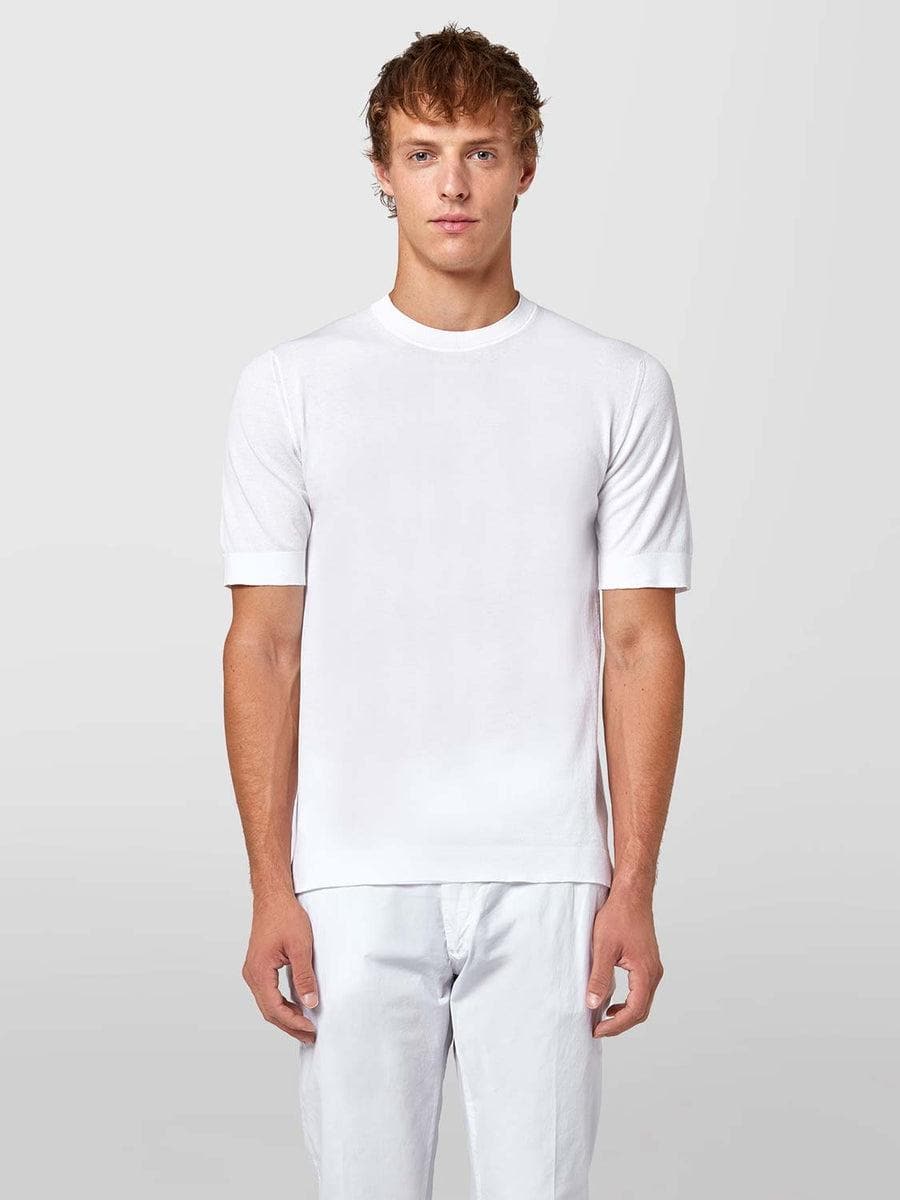 T-shirt in cotone tecnico-T-shirt-Alpha Studio-Vittorio Citro Boutique