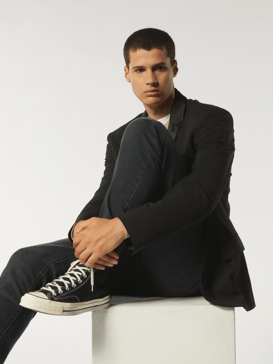 Pantaloni pablo regular in denim stretch - Vittorio Citro Boutique