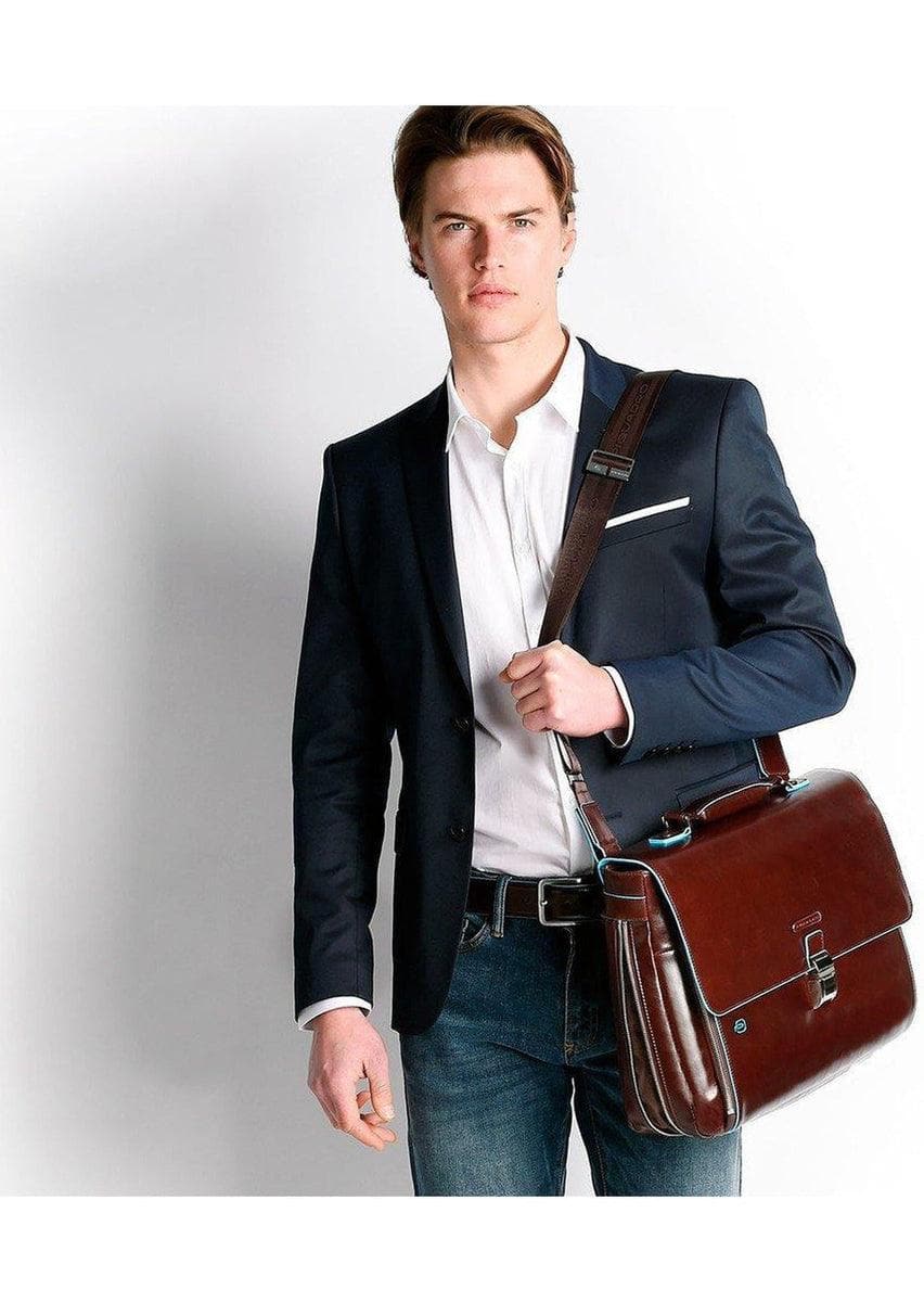 PIQUADRO - Cartella porta computer espandibile con compartimento porta ipad®/ipad®air - Vittorio Citro Boutique