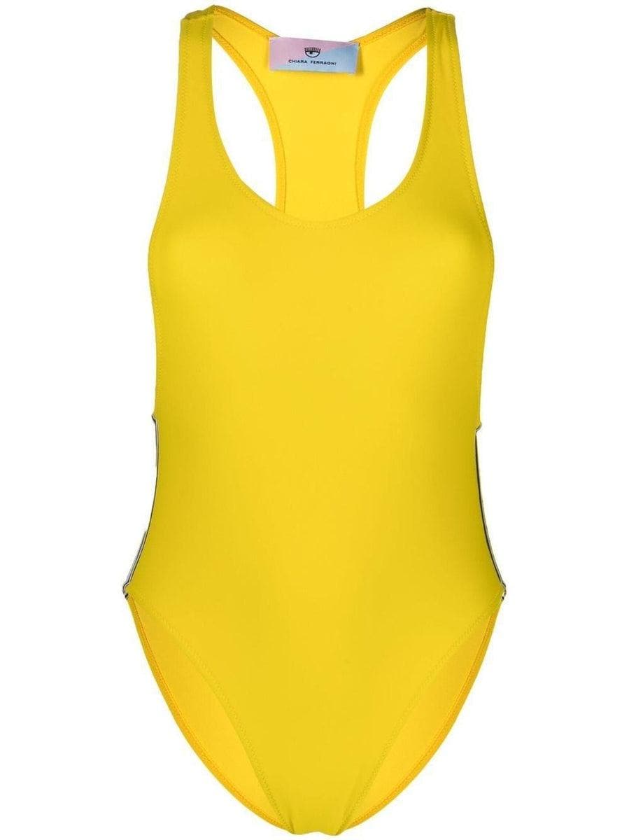 CHIARA FERRAGNI - Costume intero olimpionico logomania - Vittorio Citro Boutique