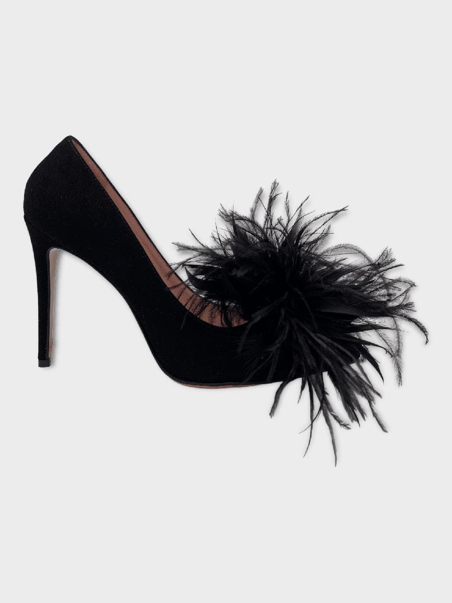 ANNA F. - Décolleté con piume - Vittorio Citro Boutique