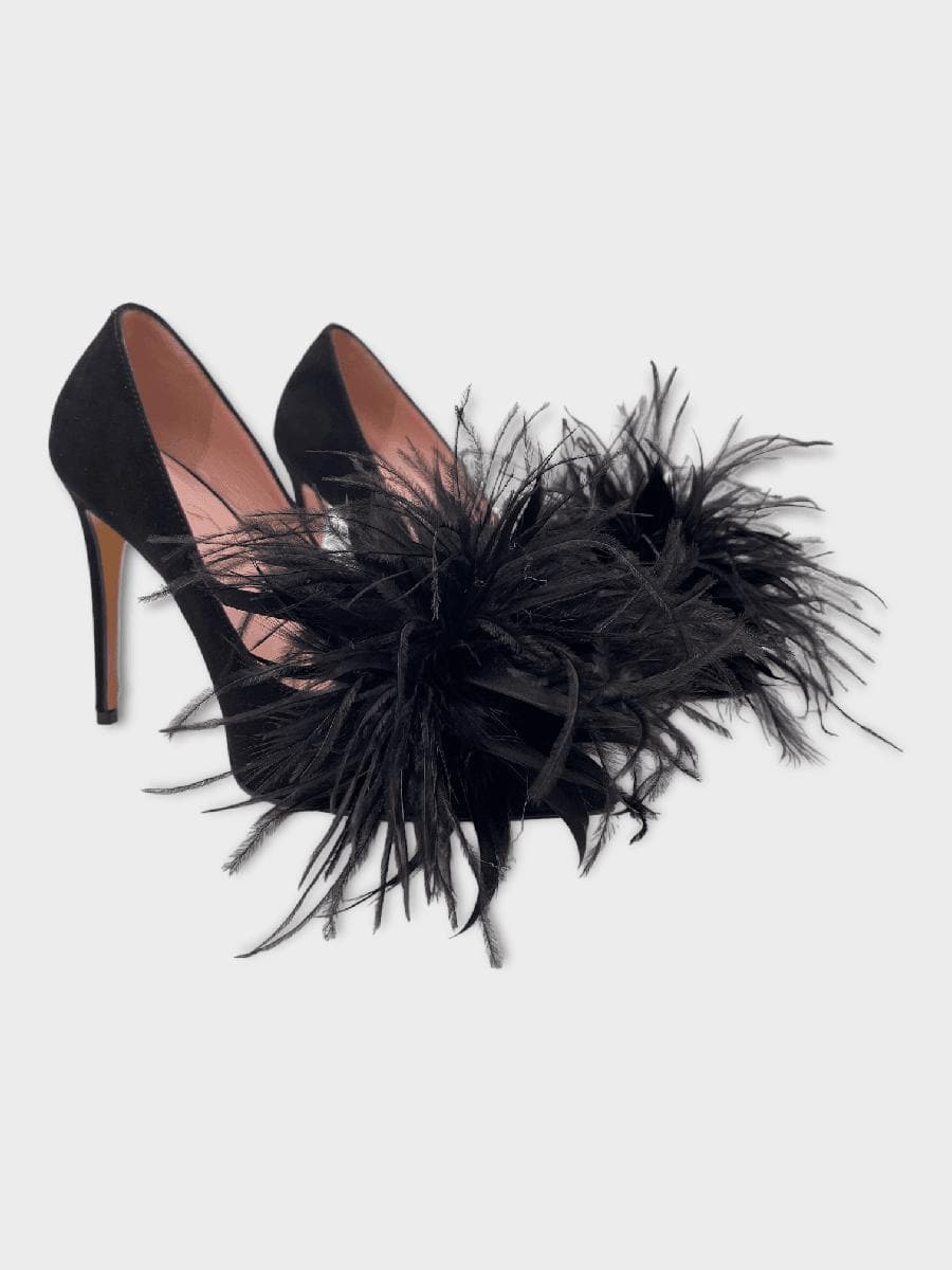 ANNA F. - Décolleté con piume - Vittorio Citro Boutique