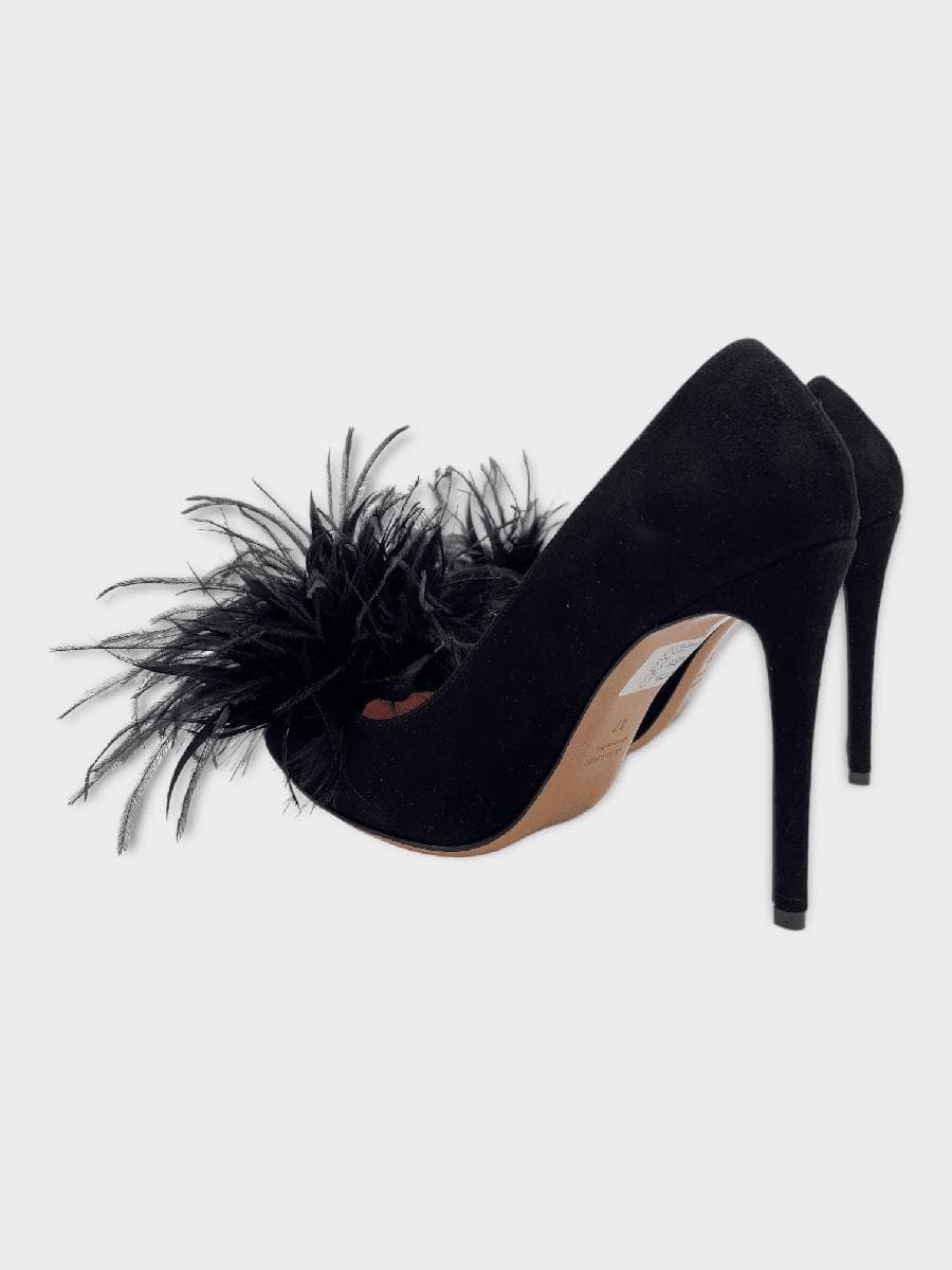 ANNA F. - Décolleté con piume - Vittorio Citro Boutique