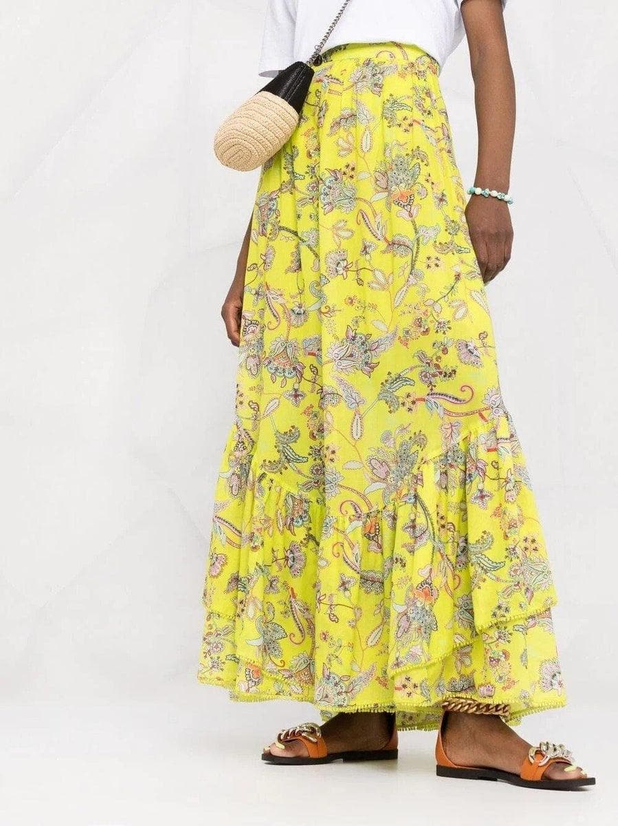 TWINSET - Gonna in cotone stampa floreale - Vittorio Citro Boutique