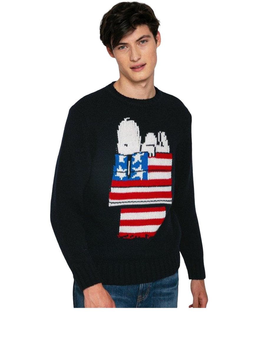 MC2 SAINT BARTH - Maglione stampa jacquard snoopy | peanuts® special edition - Vittorio Citro Boutique