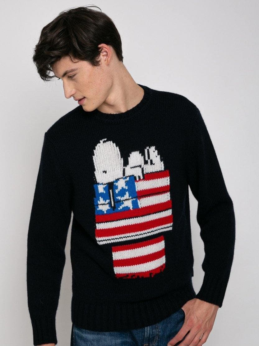 MC2 SAINT BARTH - Maglione stampa jacquard snoopy | peanuts® special edition - Vittorio Citro Boutique