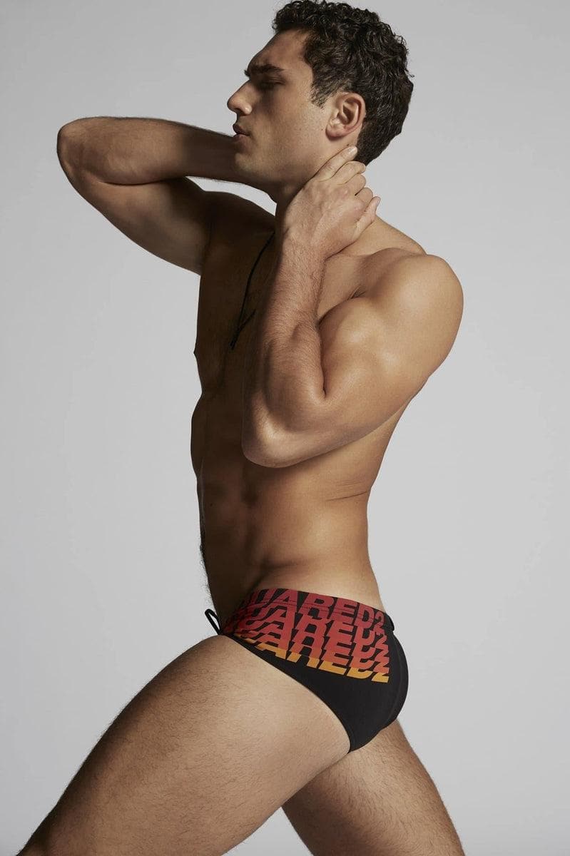 DSQUARED2 - Ombre logo swim briefscostume da bagno con logo - Vittorio Citro Boutique