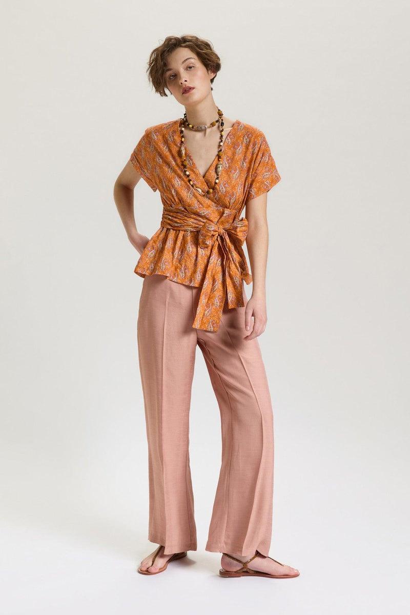 MALIPARMI - PANTALONE FLUID WAVY YARN - Vittorio Citro Boutique