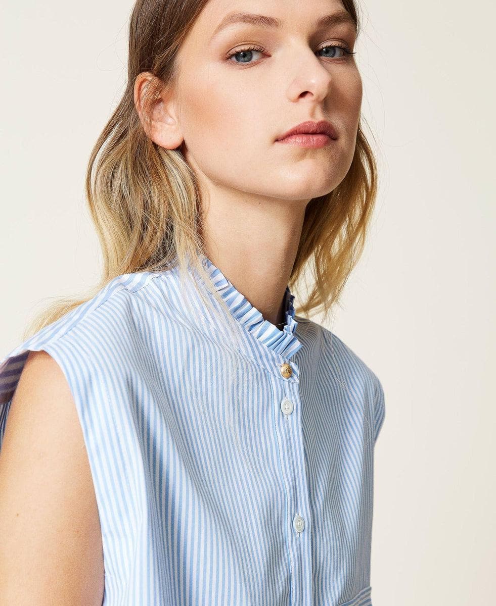 TWINSET - Top in popeline a righe - Vittorio Citro Boutique