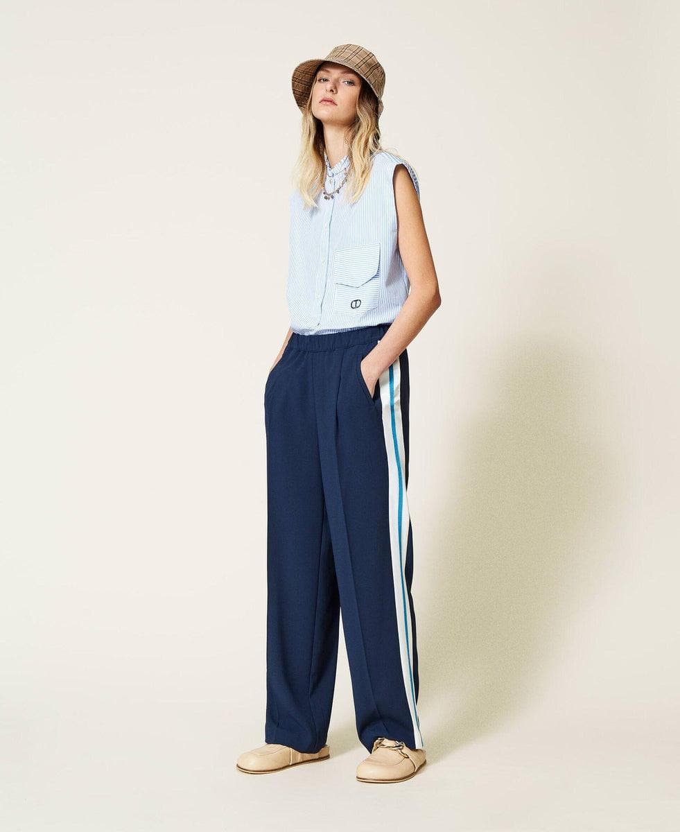 TWINSET - Top in popeline a righe - Vittorio Citro Boutique