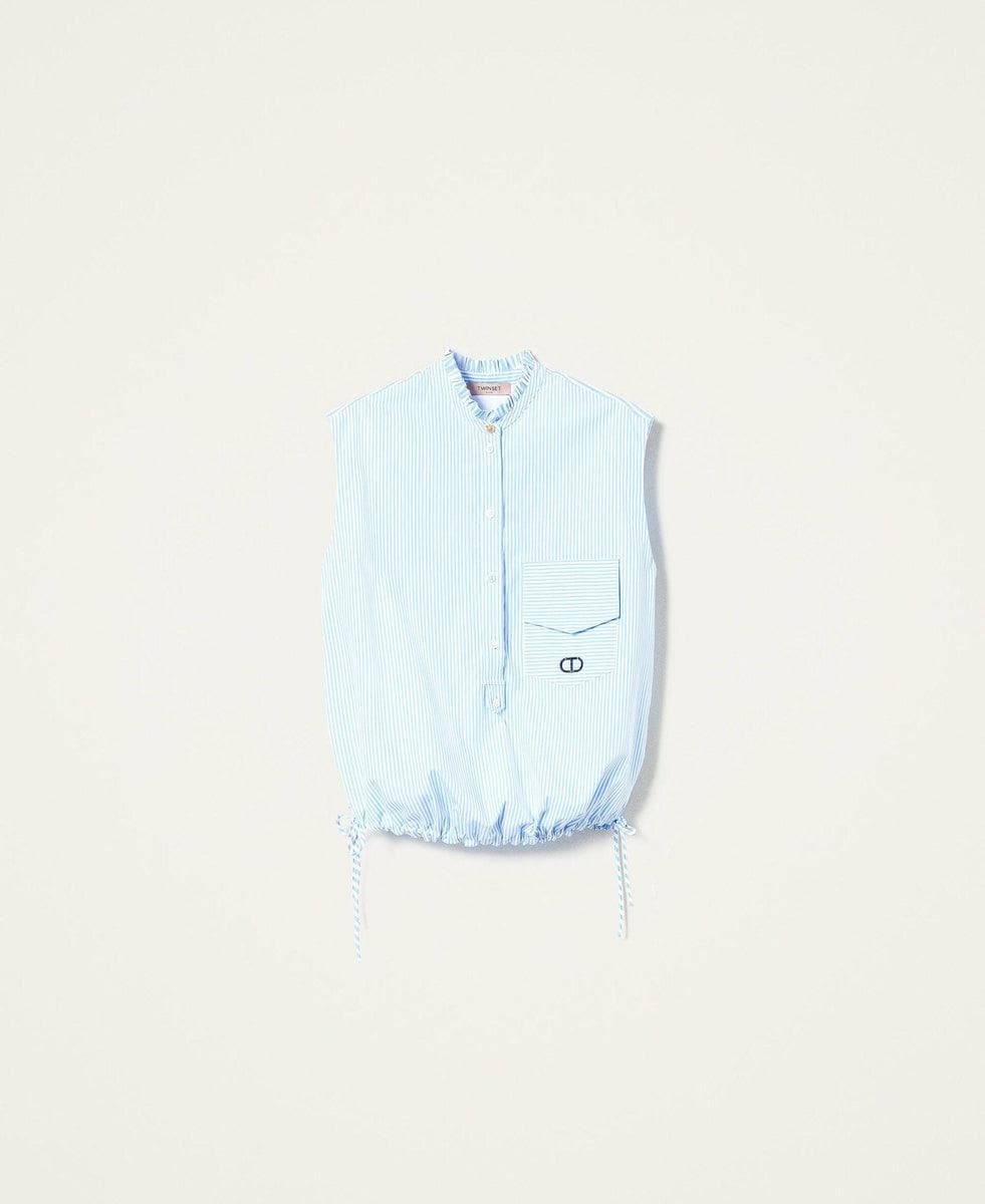 TWINSET - Top in popeline a righe - Vittorio Citro Boutique