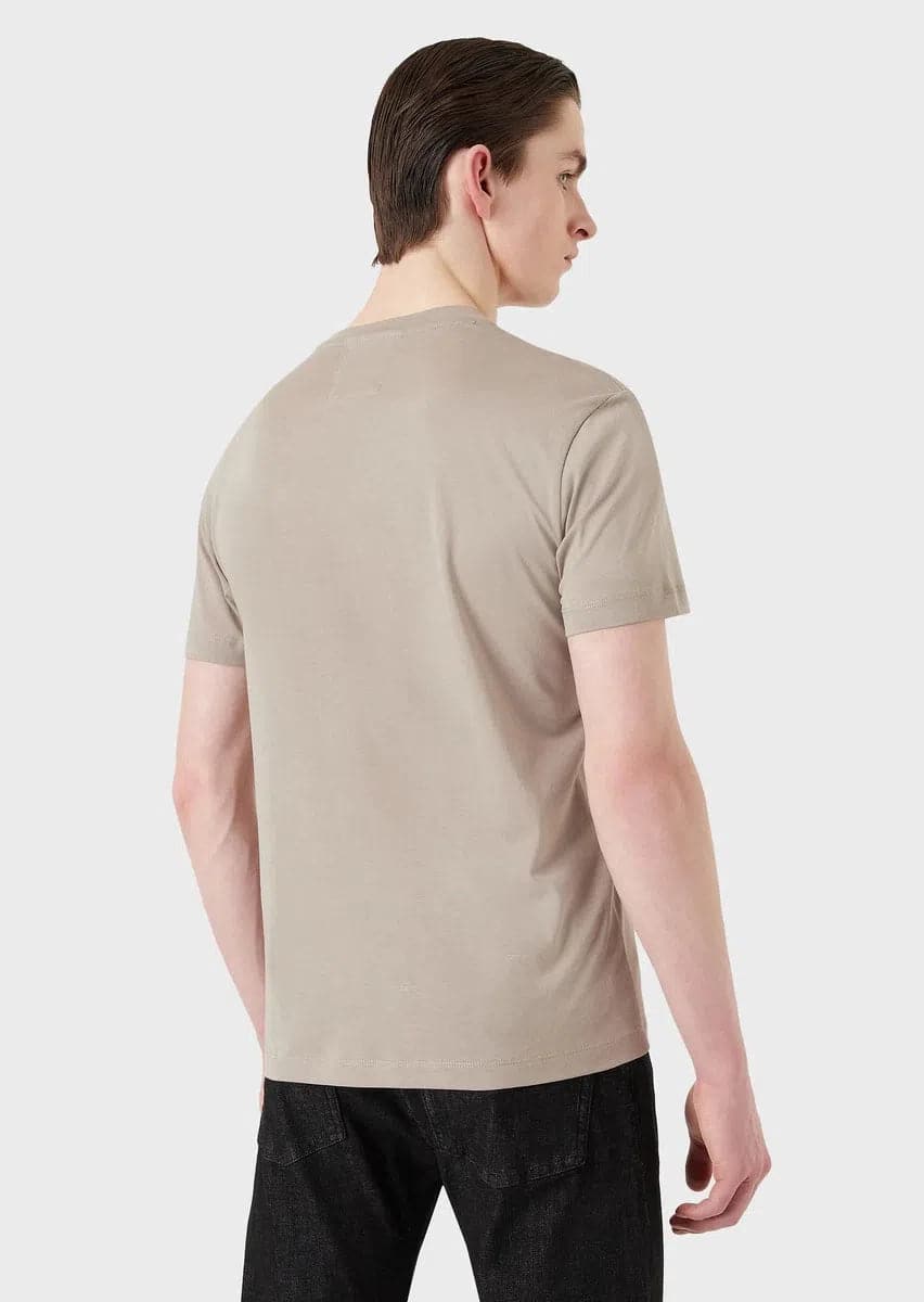 T-shirt in jersey Pima con stampa logo - Vittorio Citro Boutique