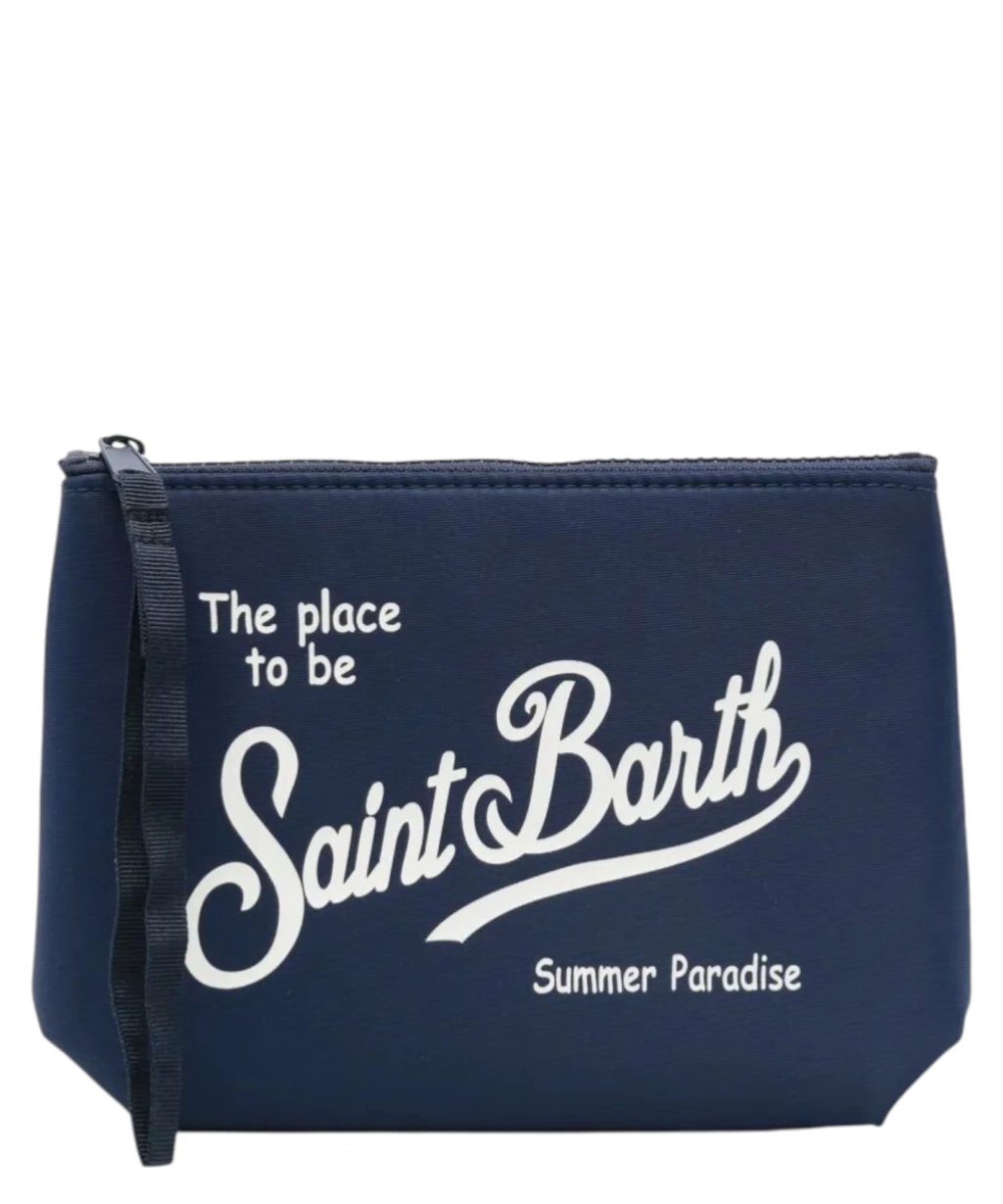 Aline Nylon MC2 Saint Barth clutch with logo