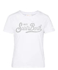 Women's MC2 Saint Barth T-shirt with rhinestone logo