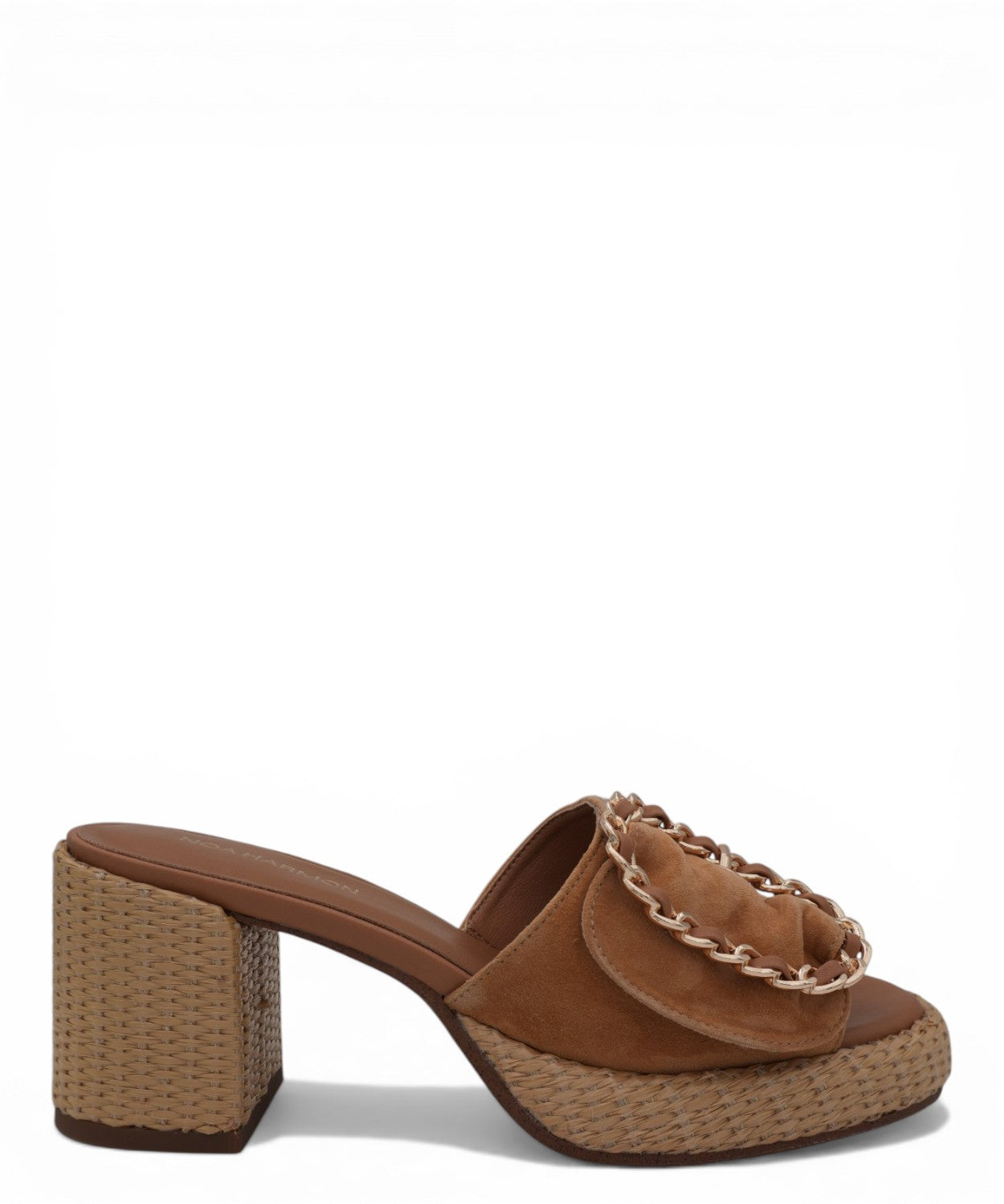 Women's suede mules with wooden heel Cielo Noa Harmon