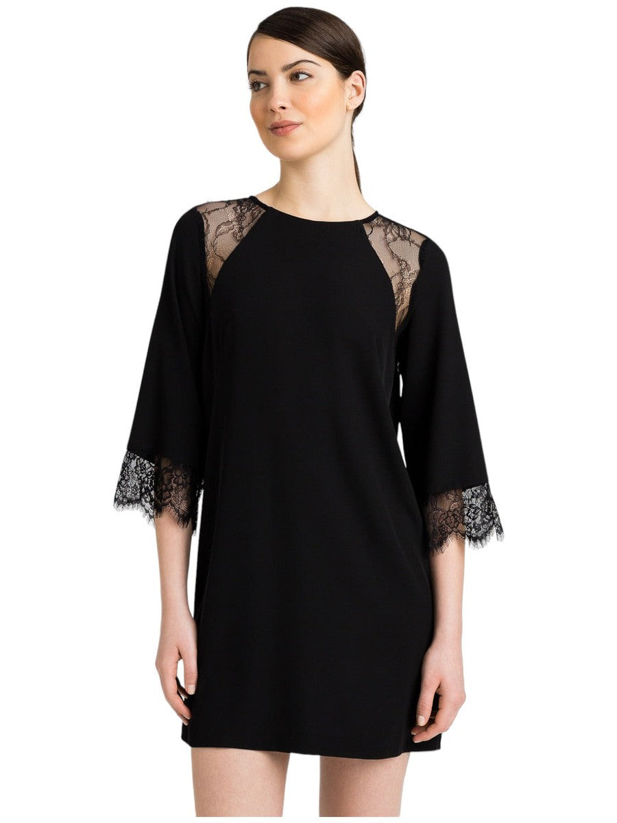 Mini abito con pizzo intarsiato-Twinset-Abiti-Vittorio Citro Boutique