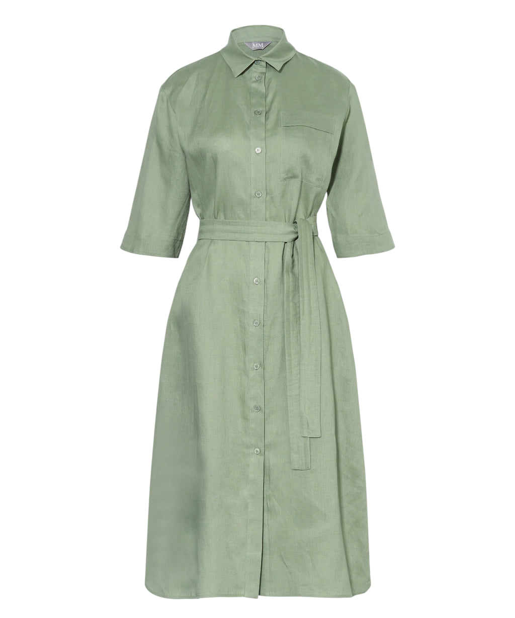 TABELLA Linen Shirt Dress by MM by Max Mara