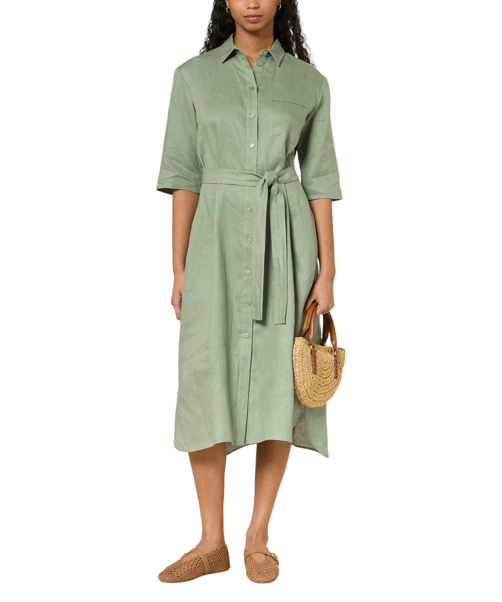 TABELLA Linen Shirt Dress by MM by Max Mara