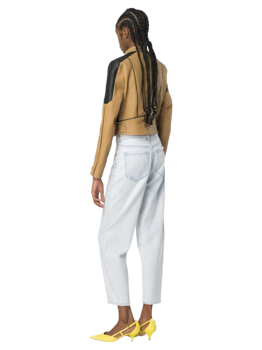 Jeans Maddie Mom-Fit Chiari con Strappi-Pinko-Jeans-Vittorio Citro Boutique