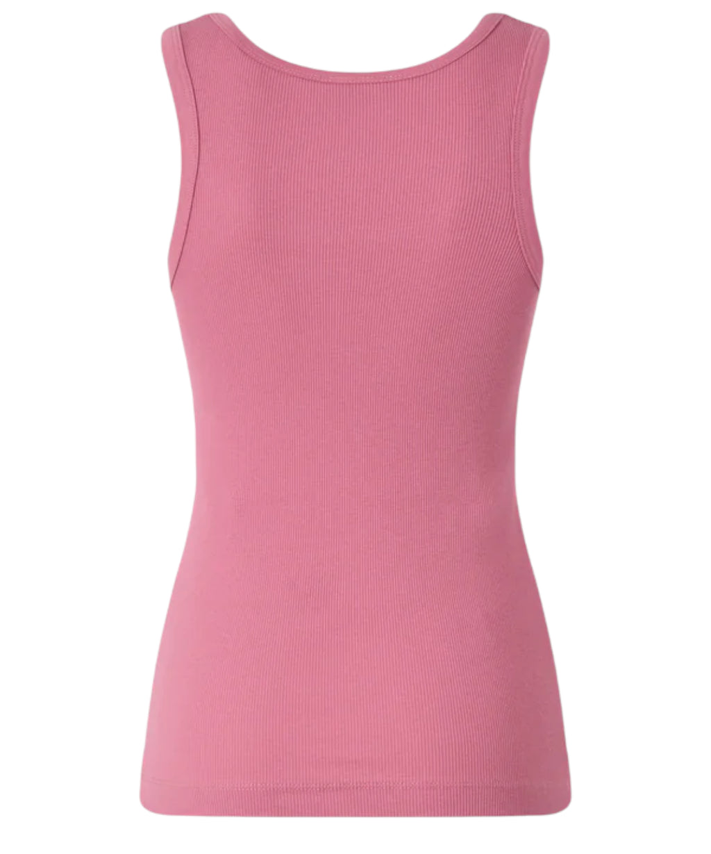 PINKO Calculator Stretch Cotton Vest with Love Birds Logo