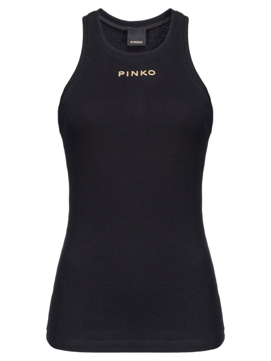 Canottiera a costine Distinto-Pinko-Top-Vittorio Citro Boutique
