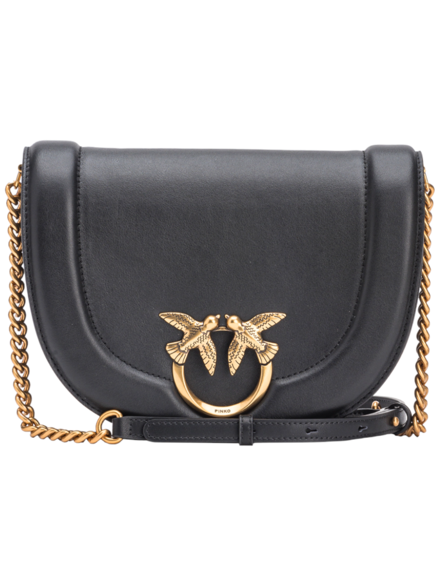 Love round click in pelle-Pinko-Borse a spalla-Vittorio Citro Boutique