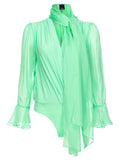 Particella Body con chiffon di seta-Pinko-Camicie-Vittorio Citro Boutique