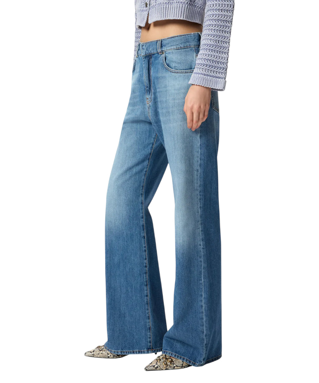 PINKO WANDA Wide Leg Jeans