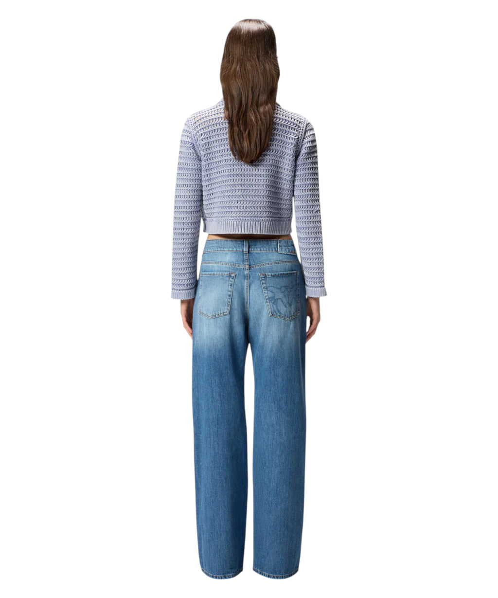 PINKO WANDA Wide Leg Jeans