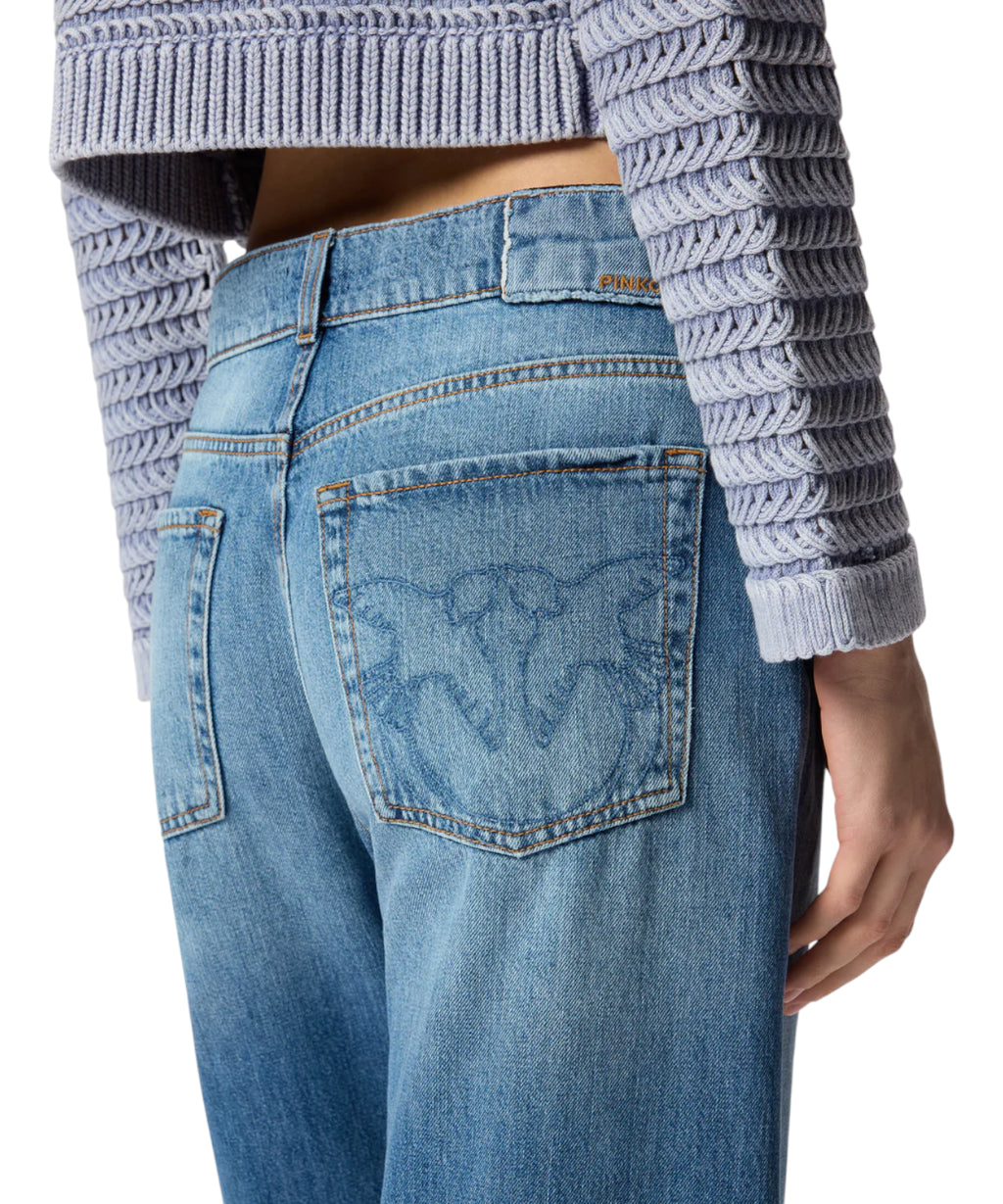 PINKO WANDA Wide Leg Jeans
