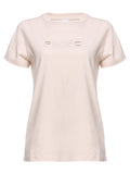 T-shirt in Cotone con Ricamo Logo-Pinko-T-shirt-Vittorio Citro Boutique