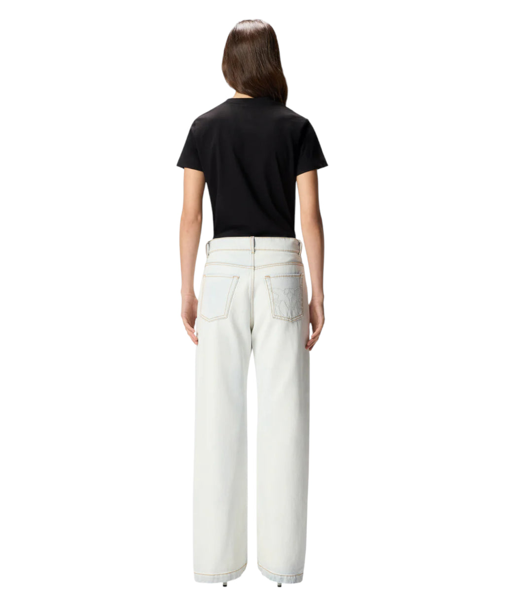 PINKO Start Cotton T-Shirt with Embroidered Logo