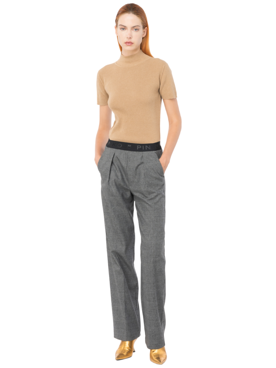 Palma pantaloni principe di galles-Pinko-Pantaloni-Vittorio Citro Boutique