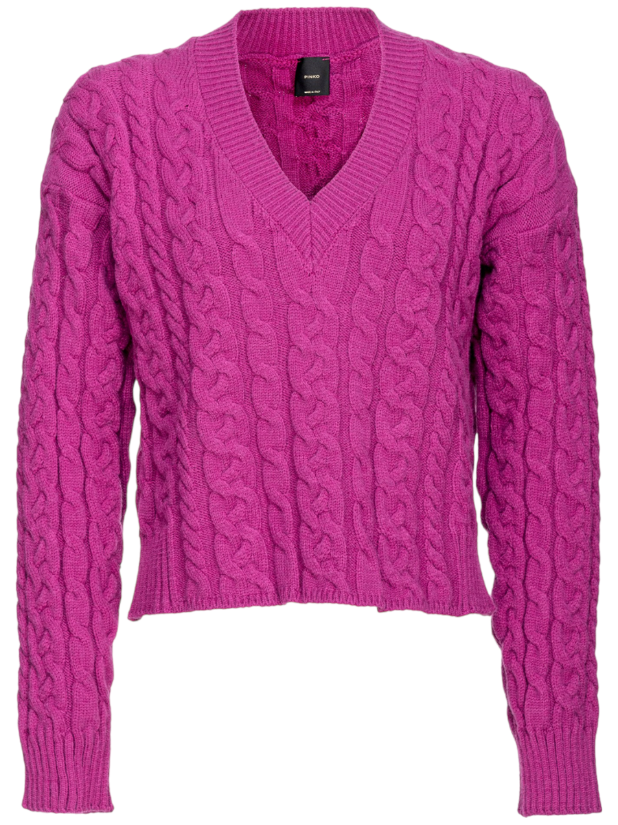 Cervo maglioncino a trecce-Pinko-Maglieria-Vittorio Citro Boutique