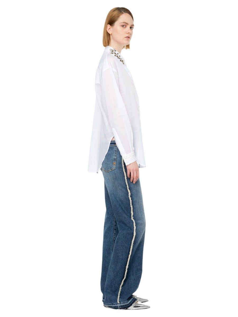 Corneia camicia con colletto gioiello-Pinko-Camicie-Vittorio Citro Boutique