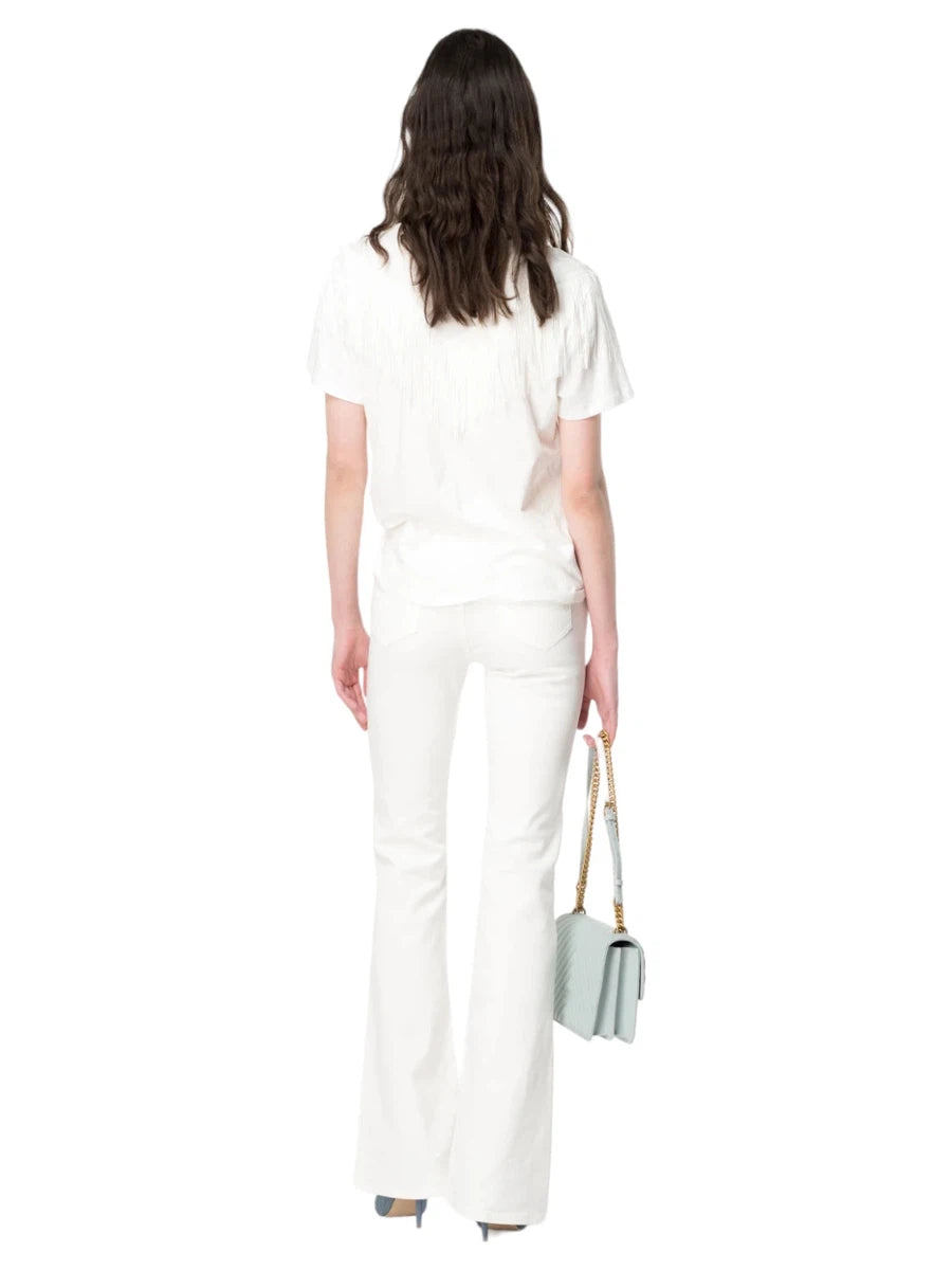T-shirt Under World con Frange-Pinko-T-shirt-Vittorio Citro Boutique