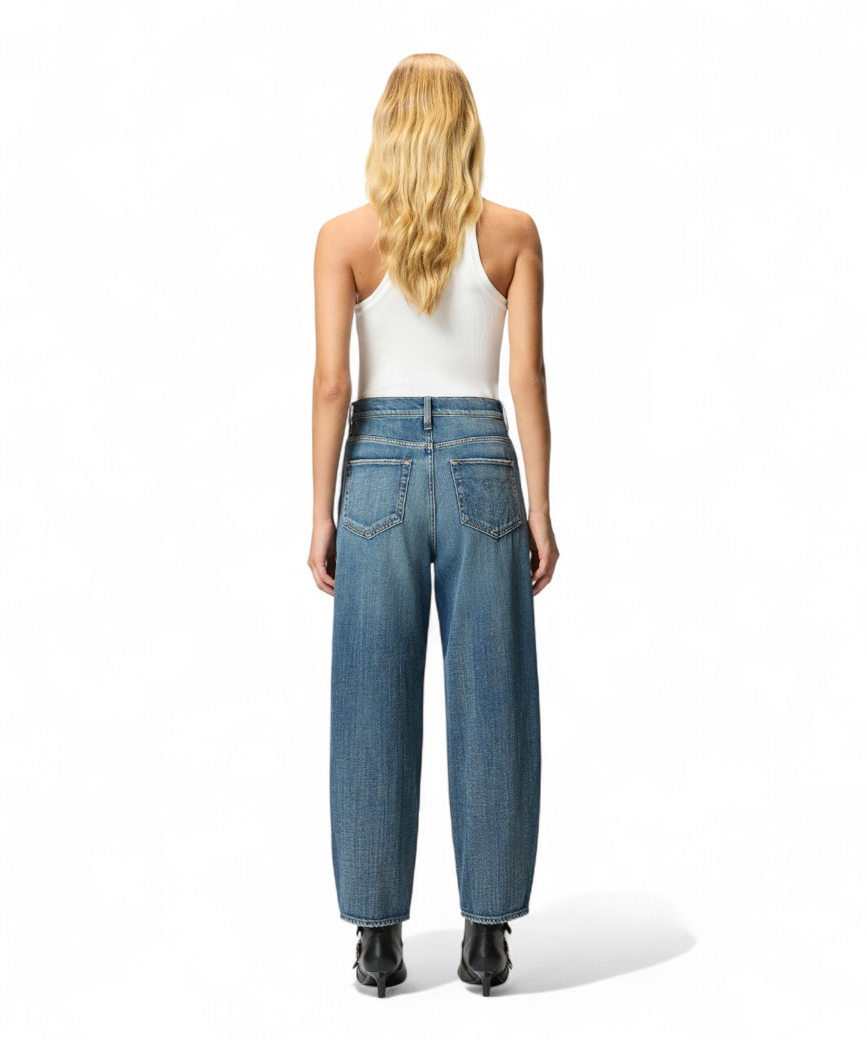 Jeans Balloon Pinko in Denim Morbido-Jeans-Pinko-Vittorio Citro Boutique