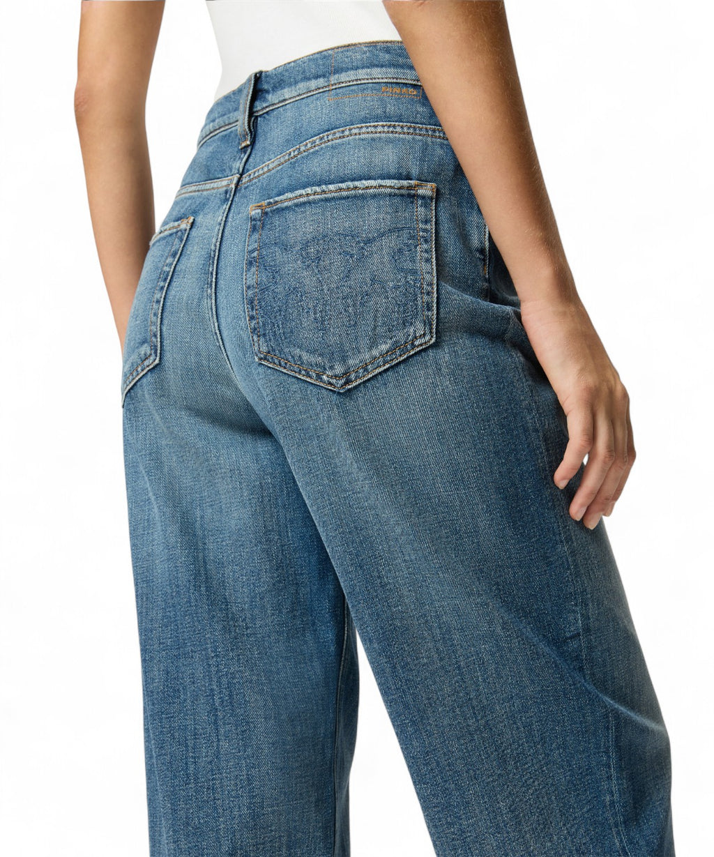 Jeans Balloon Pinko in Denim Morbido-Jeans-Pinko-Vittorio Citro Boutique