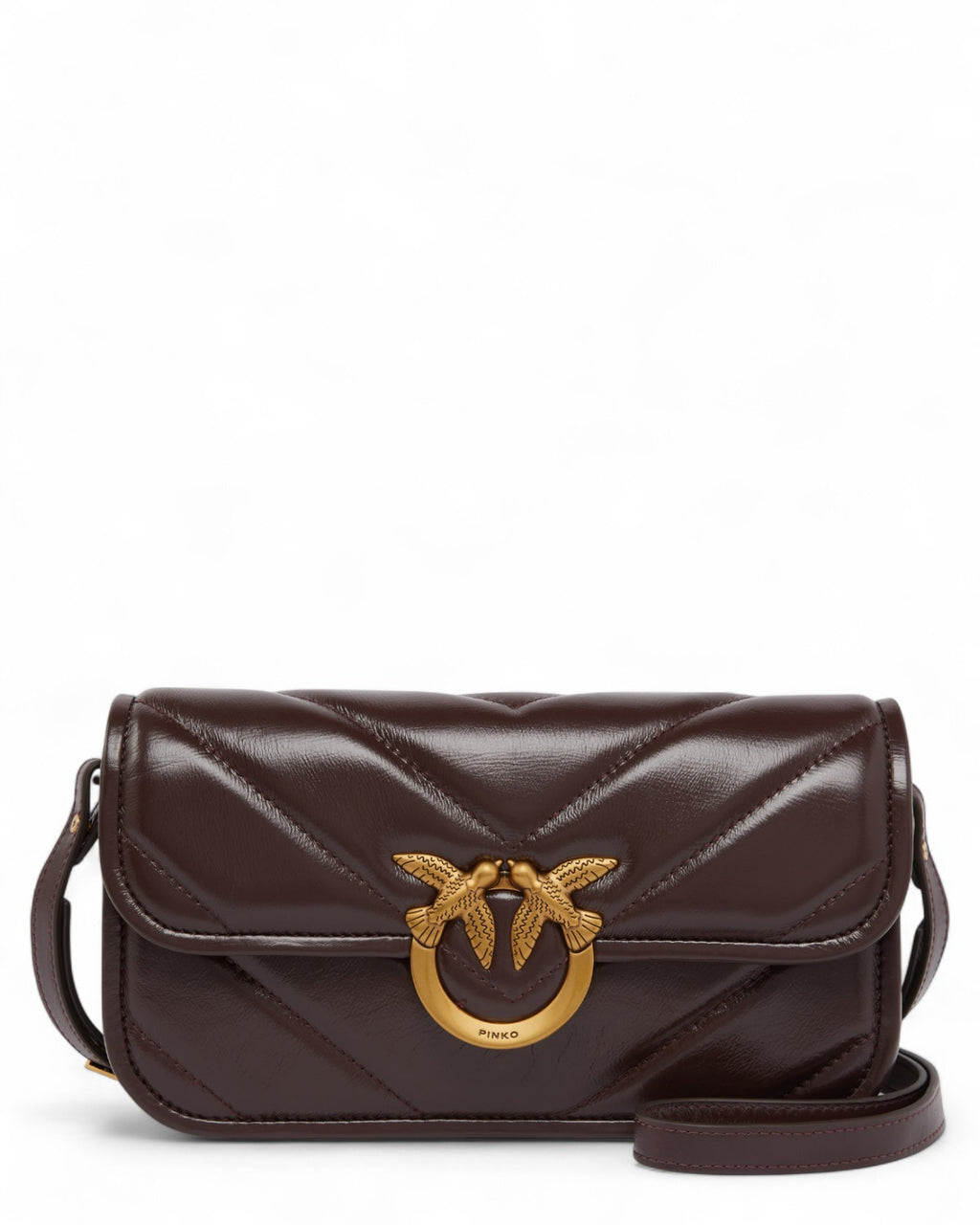 Love Bag Box Baguette Big in pelle chevron-Pinko-Borse a spalla-Vittorio Citro Boutique