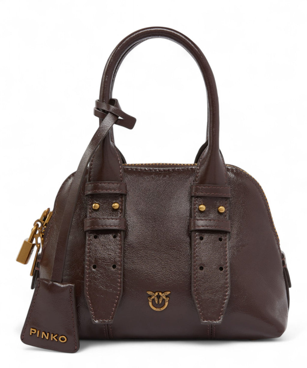 Borsa a Mano Escape in Pelle Effetto Vernice PINKO-Pinko-Borse a mano-Vittorio Citro Boutique