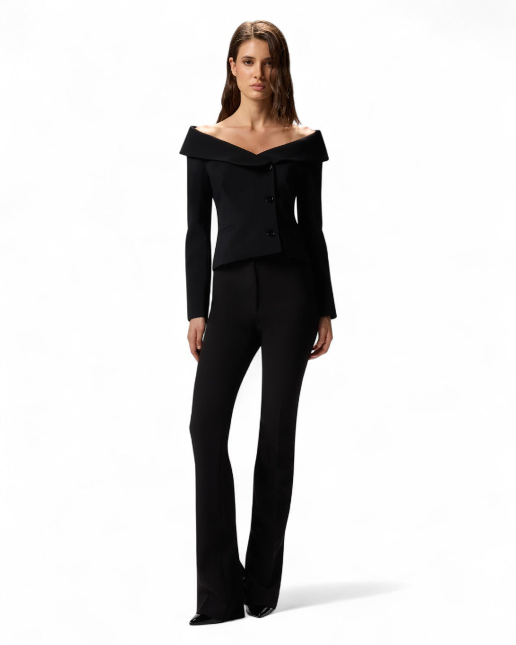 Giacca aderente in crêpe stretch con spalle scoperte-Pinko-Giacche-Vittorio Citro Boutique