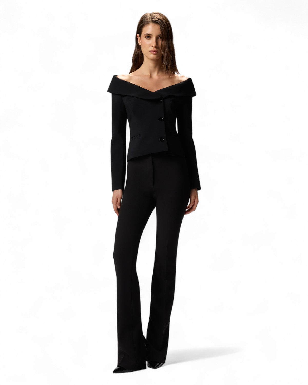 Giacca aderente in crêpe stretch con spalle scoperte-Pinko-Giacche-Vittorio Citro Boutique
