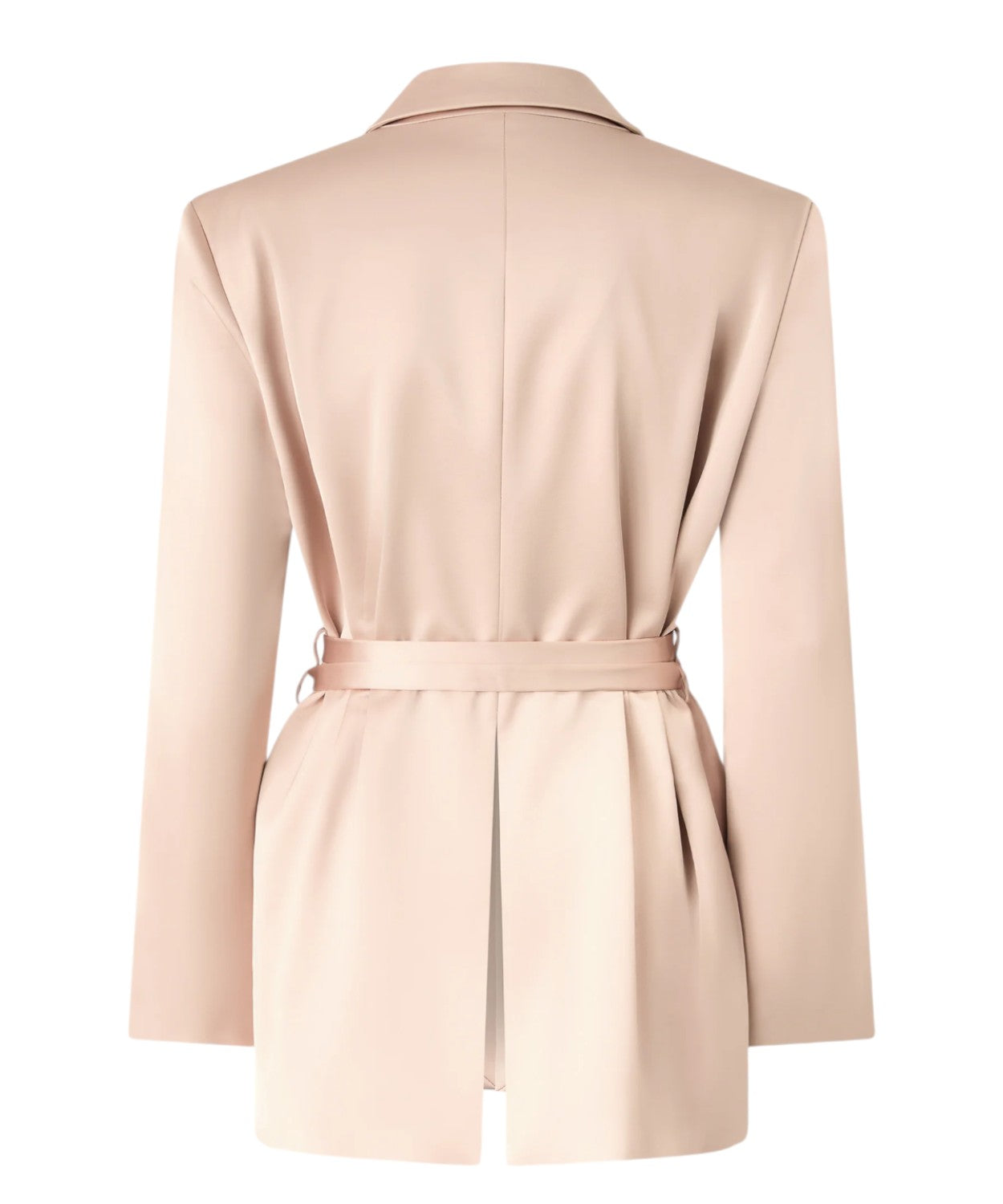 Double-Face Satin Jacket with Belt