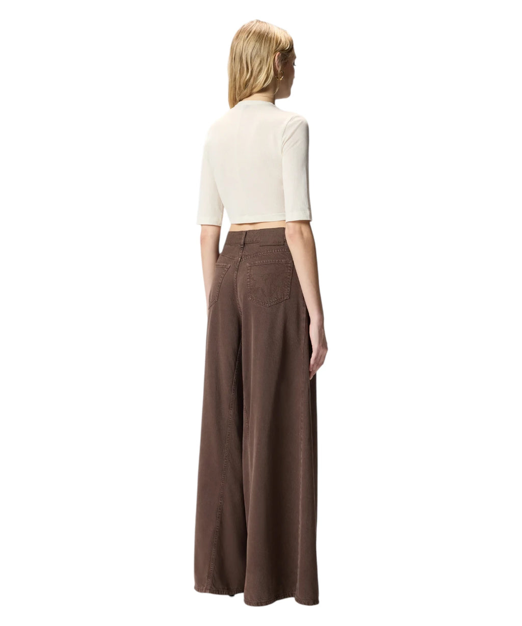 Pinko KYMBERLY Cropped Sweater with Gold Chain