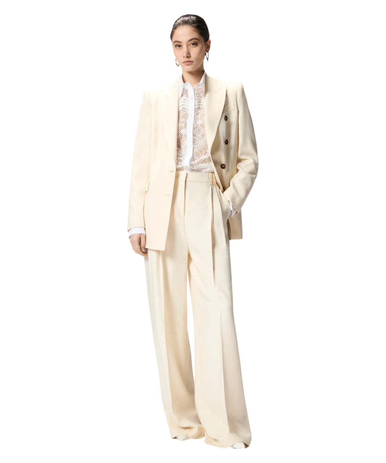 Pinko Brescello Slub Linen Trousers