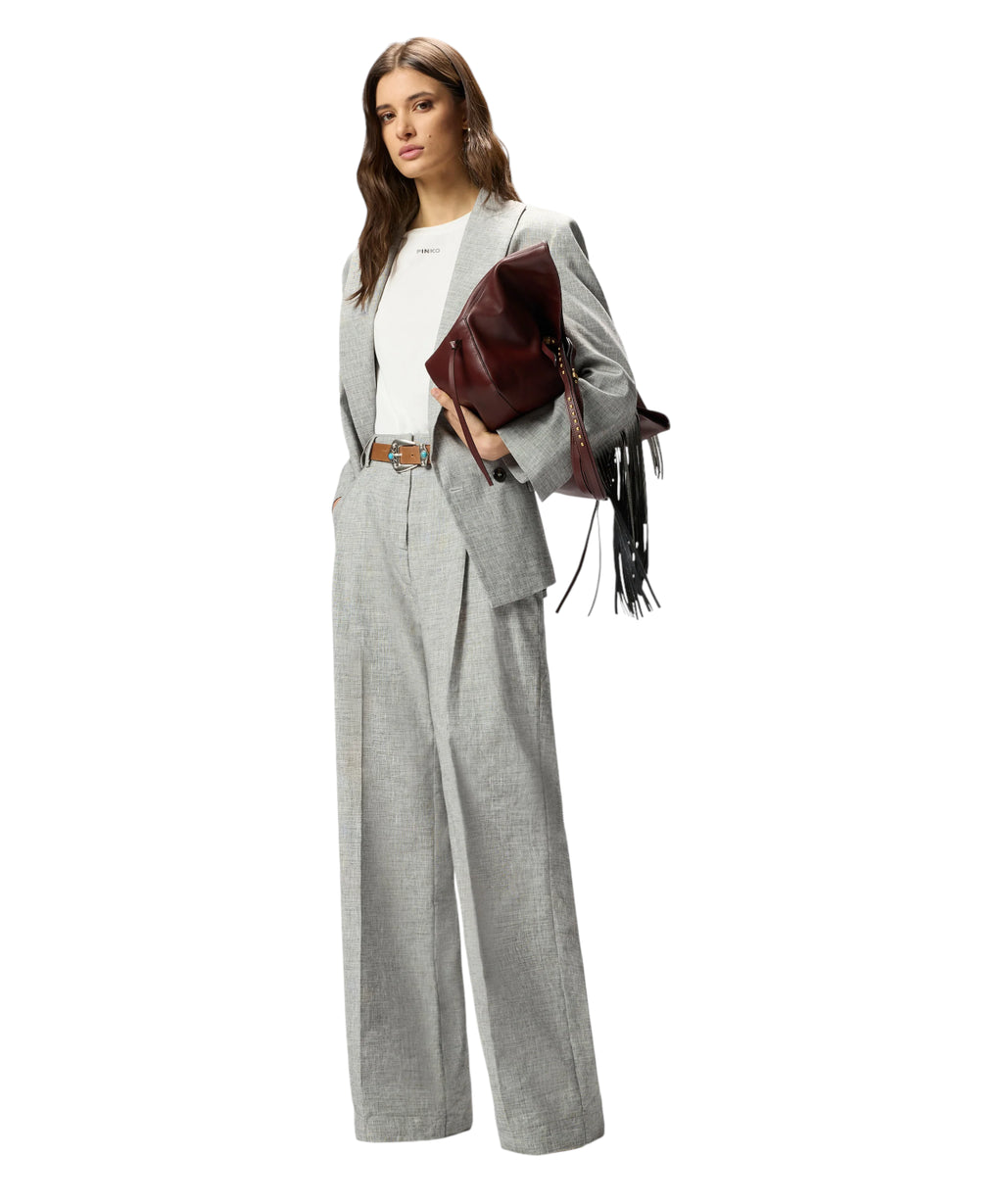 Pinko Brescello Slub Linen Trousers