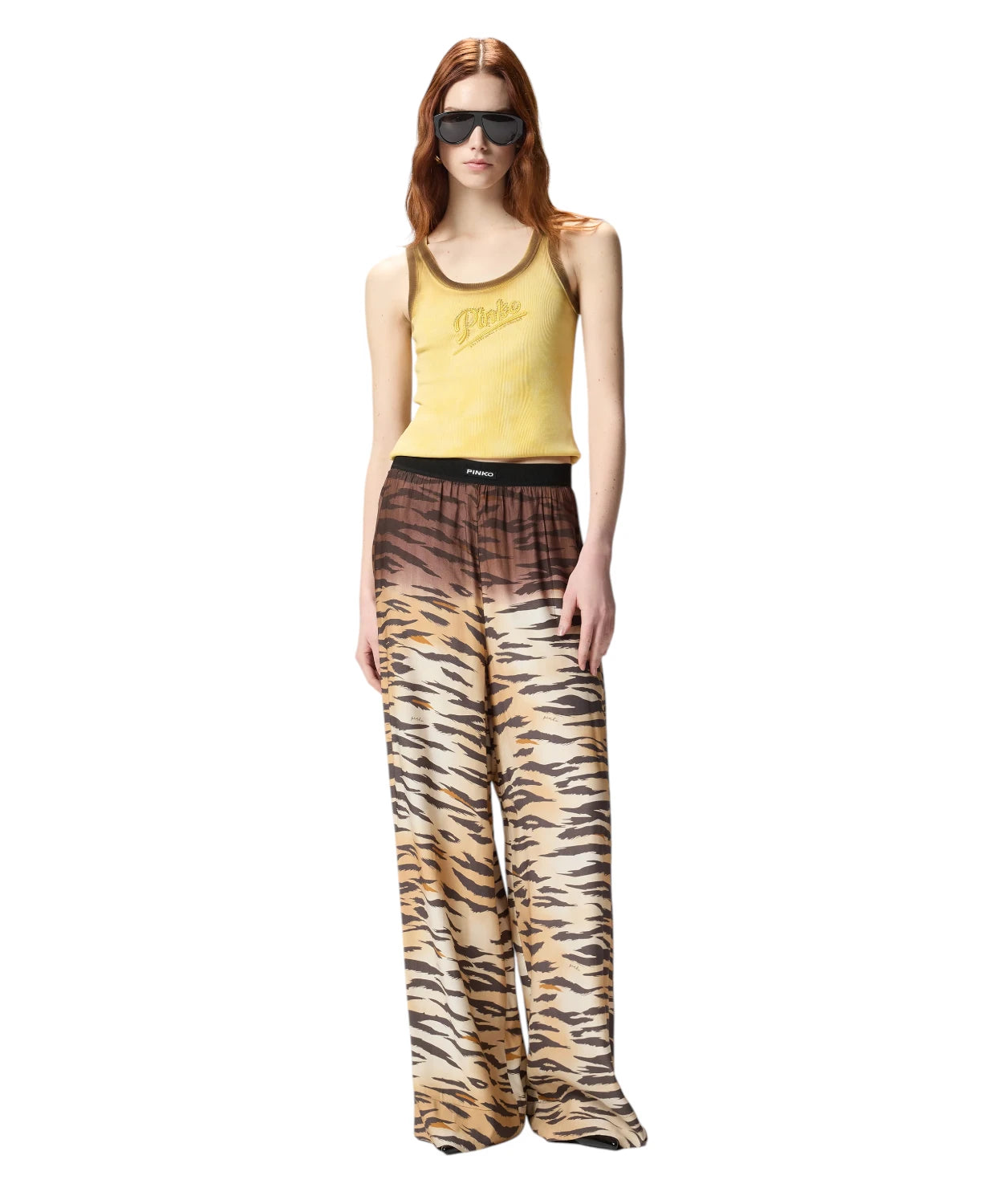 Canotta Pinko COSMOPOLITAN con strass e effetto spray