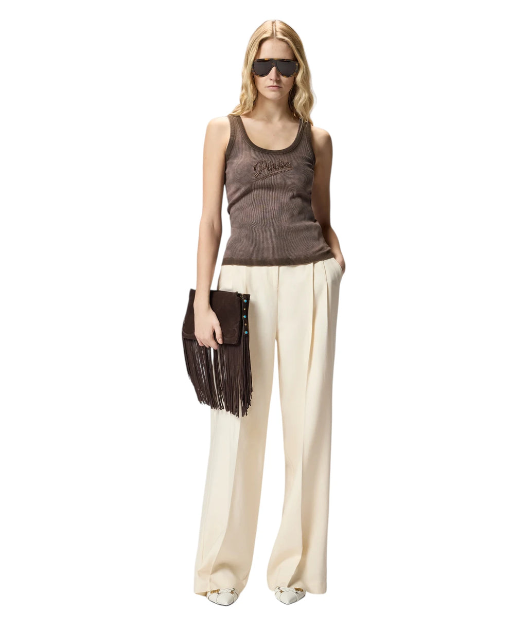 Camiseta Pinko COSMOPOLITAN con strass y efecto spray