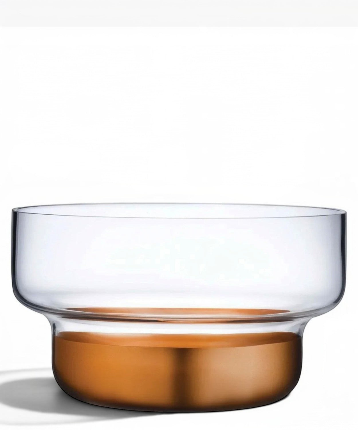 Small shaped copper bowl, produced by NUDE Design.