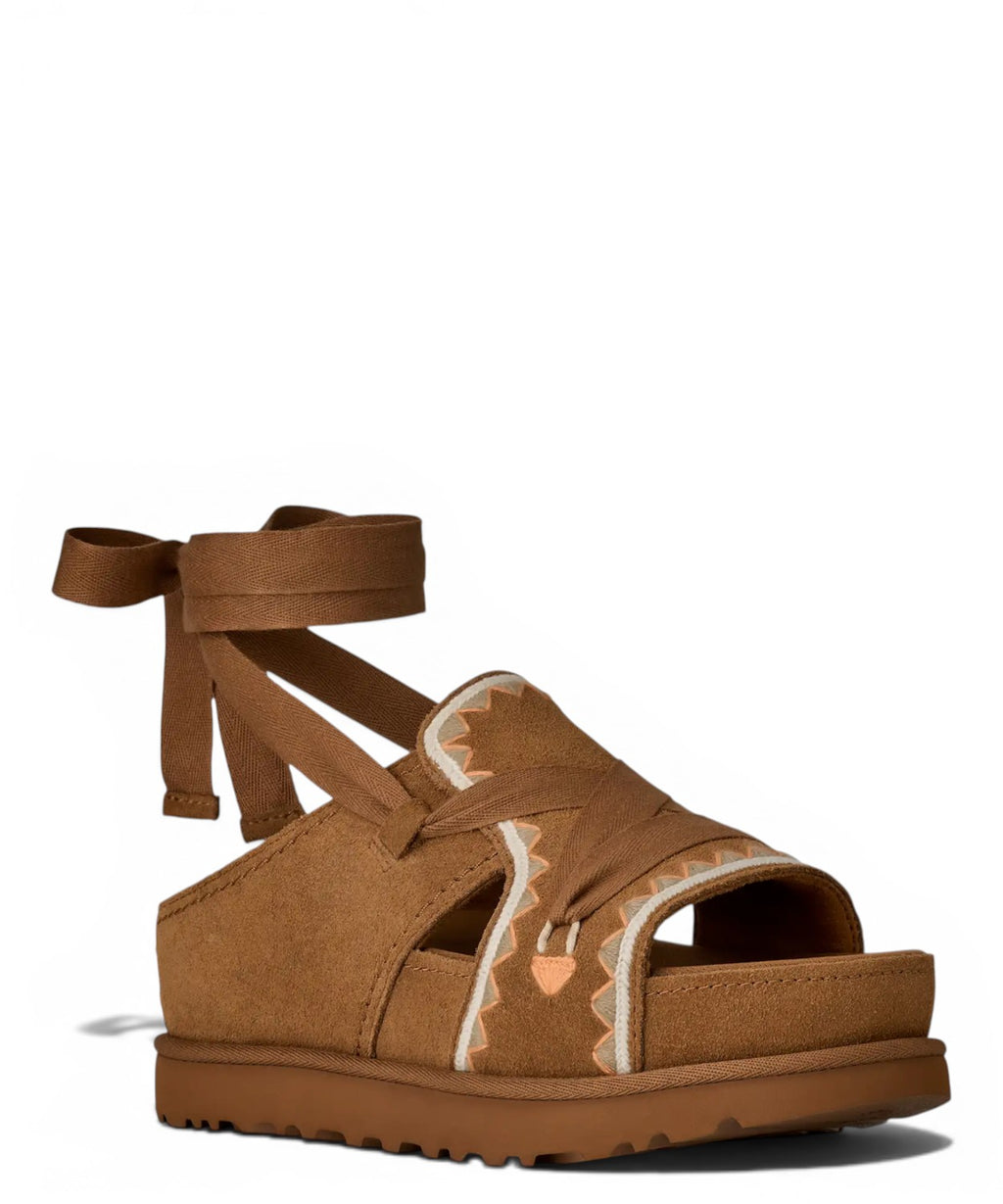 Sandalias UGG Goldenstar Hi Artistitch para mujer en ante